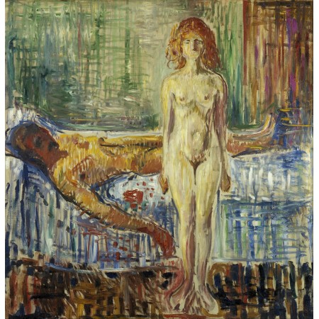 24x24in Poster Edvard Munch - The Death of Marat II