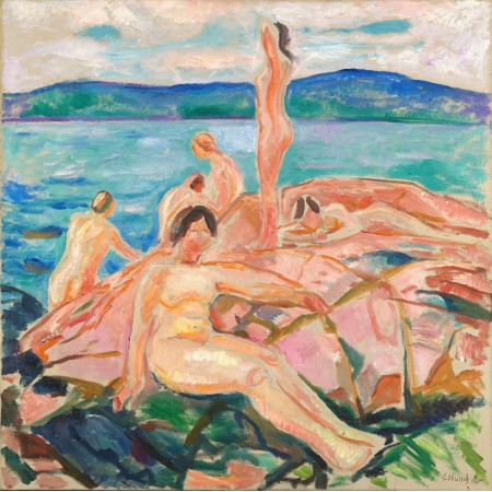 24x24in Poster Edvard Munch - Midsummer