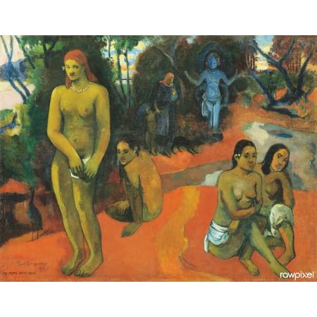 30x24in Poster Paul Gauguin Delectable Waters (Te Pape Nave Nave) 1898) by
