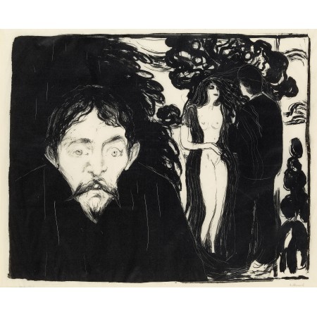 29x24in Poster Edvard Munch Jealousy II, 1896