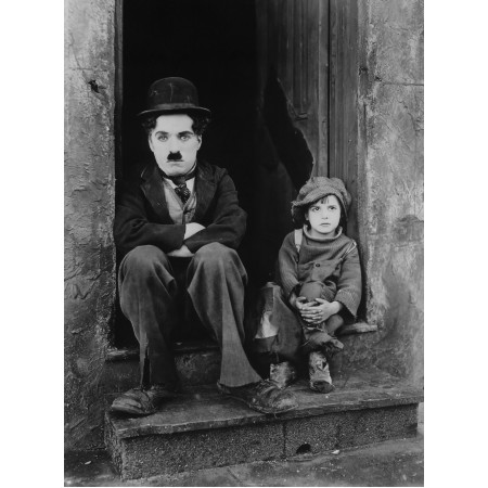 24x32in Poster Publicity photo from Charlie Chaplin's 1921 movie The Kid
