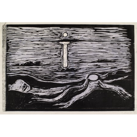 35x24in Poster Edvard Munch Seascape (Mystical Shore)