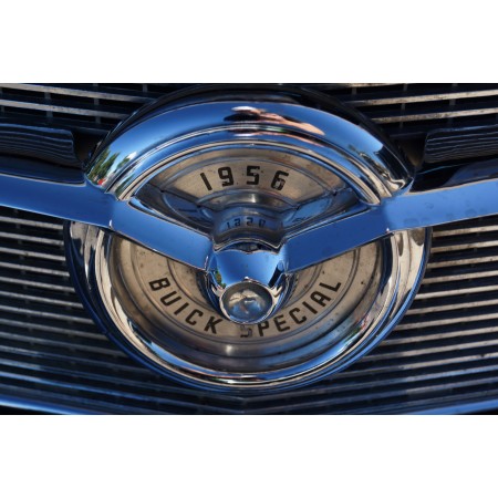 24"x35" Buick Special 1956 Radiator cap, motor mascot, bonnet ornament