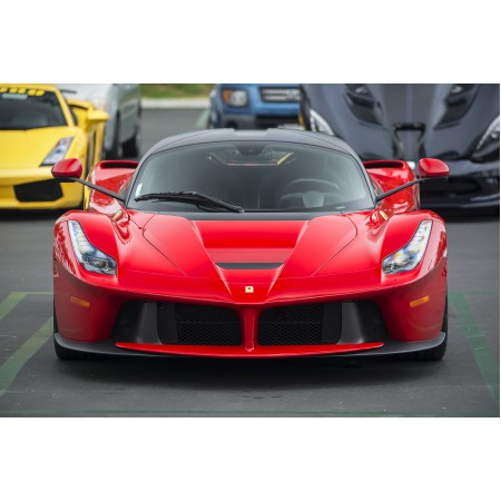 35"x24" Poster Front shot of a Ferrari LaFerrari spotted at Crystal Cove