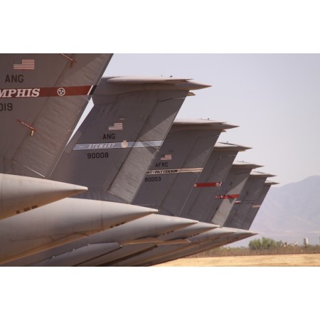 Poster Lockheed C-5A Galaxy U.S. Air Force Tails Line Up