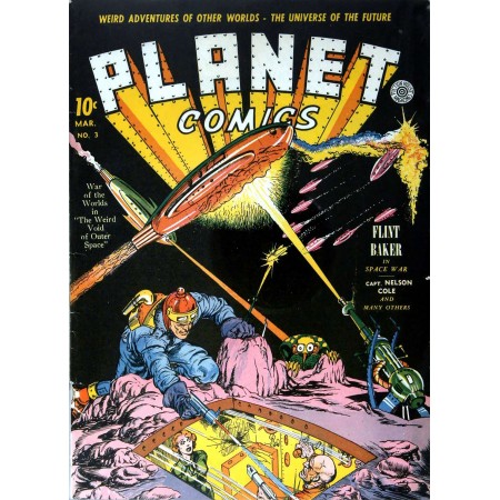 17x24in Poster Planet Comics Flint Baker, The Universe of the Future