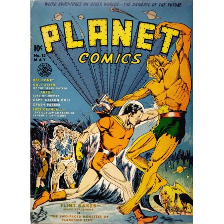 17x24in Poster Planet Comics Red Comet, The Universe of the Future