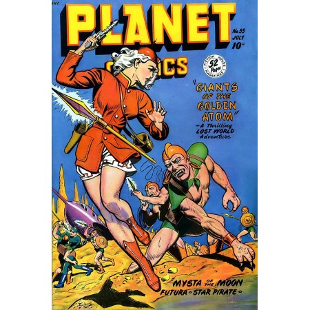 15x24in Poster Planet Comics Giants of the Golden Atom, Mysta of the Moon