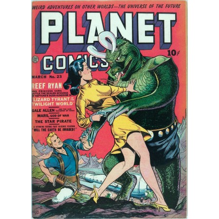17x24in Poster Planet Comics Lizard Tyrant The Universe of the Future