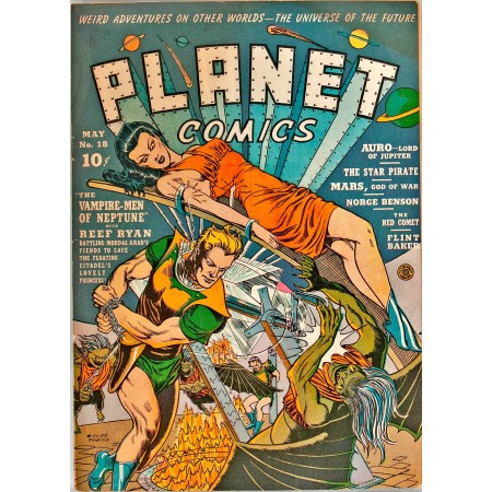 17x24in Poster Planet Comics no.18 Vampire man of Neptune