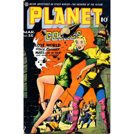 15x24in Poster Planet Comics March No. 35, Lost World The Universe of the Future