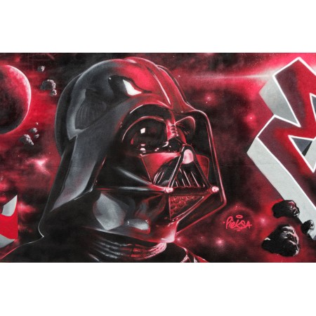 24x15in Poster Darth Vader mural by Pieksa in Krakow