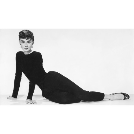 41x24in Poster Audrey Hepburn in Black Drees