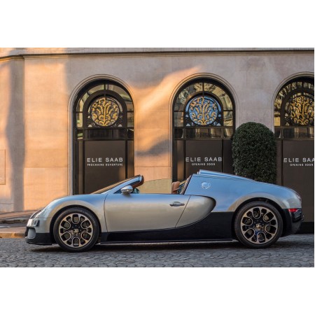 34"x24" Poster Bugatti Veyron on the front of Elie Saab