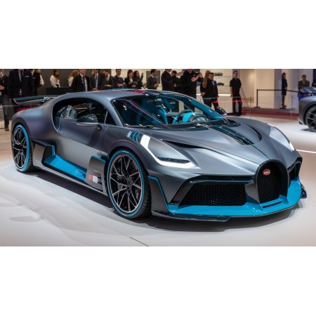 42"x24" Poster Bugatti Divo at Geneva International Motor Show 2019, Le Grand-Saconnex