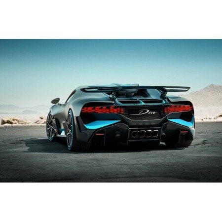 37"x24" Poster Bugatti Divo 2019 Rear