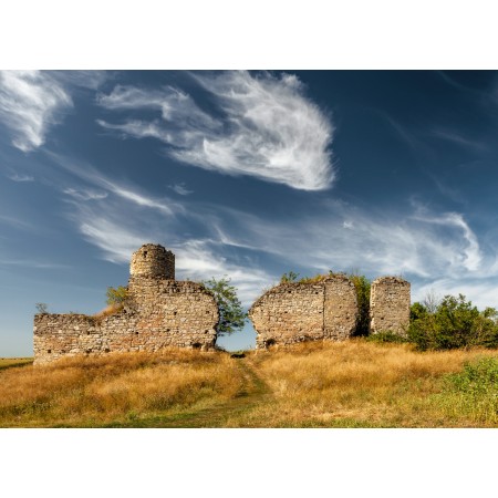 33x24in Poster Ruins of Chornokozyntsi Castle Kamianets-Podilskyi