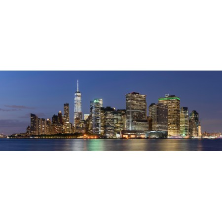 24x66in Poster Lower Manhattan from Governors Island August 2017 panorama