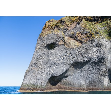 33x24in Poster Elephant Rock in the cliffs of the island Heimaey, Iceland