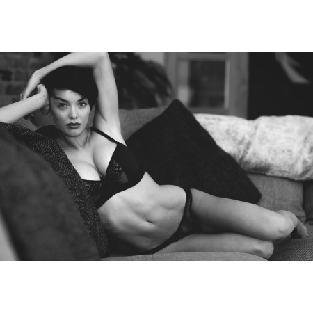 35x24in Poster Passionate  Rosie Year Collection Pose 5 Black and White