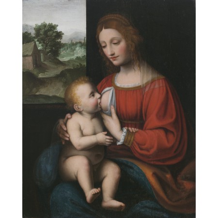 24x30in Poster Bernardino Luini - Nursing Virgin and Child Isabella Stewart Gardner Museum