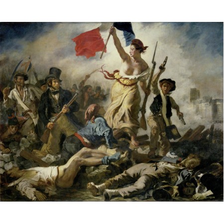 29x24in Poster Eugène Delacroix - Le 28 Juillet. La Liberté guidant le peuple