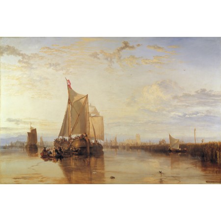 35x24in Poster Joseph Mallord William Turner - The Dort Packet-Boat from Rotterdam Becalmed