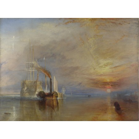32x24in Poster J.M.W Turner The Fighting Temeraire tugged to her last berth to be broken up, 1838