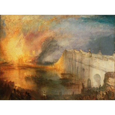 32x24in Poster Joseph Mallord William Turner, The Burning of the Houses of Lords and Commons, 1834