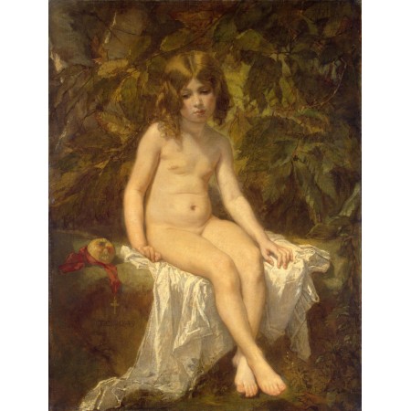 18x24in Poster Thomas Couture - Little Bather