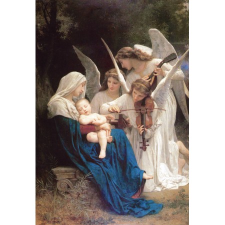 24x35in Poster William-Adolphe Bouguereau - Song of the Angels (1881)