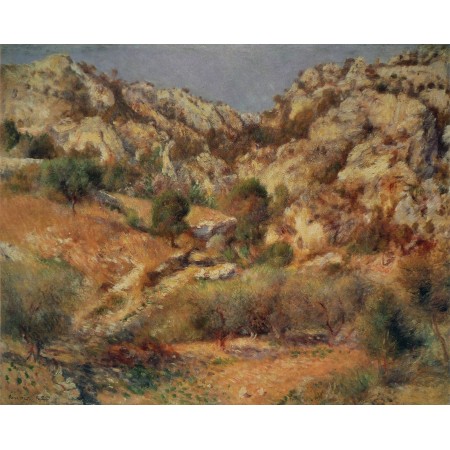 29x24in Poster Pierre-Auguste Renoir - Rochers à l'Estaque