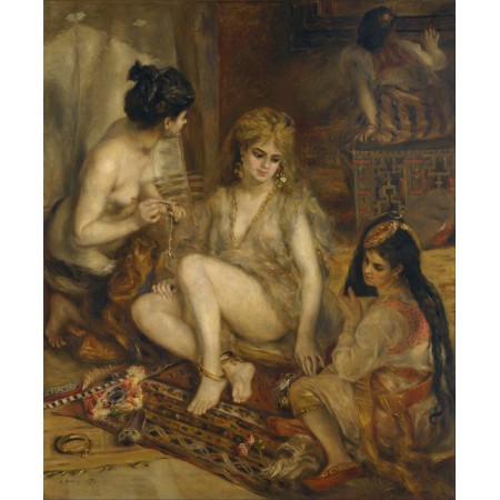 24x29in Poster Pierre-Auguste Renoir Parisiennes in Algerian Costume or Harem