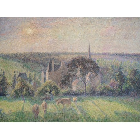 32x24in Poster Pissarro - Paysage à Éragny, par Camille