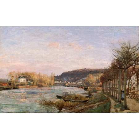 38x24in Poster Camille Pissarro - The Seine at Bougival