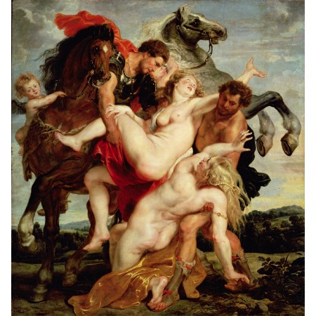 24x25in Poster Peter Paul Rubens - Rape of the Daughters of Leucippus