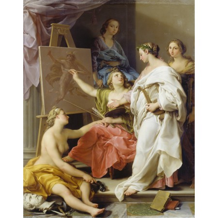 24x30in Poster Pompeo Batoni Allegory of the Arts