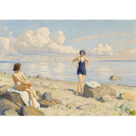 33x24in Poster Paul Fischer - On the beach