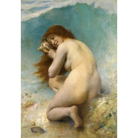 16x24in Poster Leon Jean Basile Perrault  A Water Nymph 1898