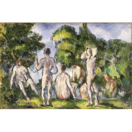 36x24in Poster Paul Cézanne - Group of Bathers