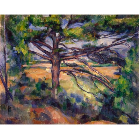 24x19in Poster Paul Cézanne - Grand pin et terres rouges