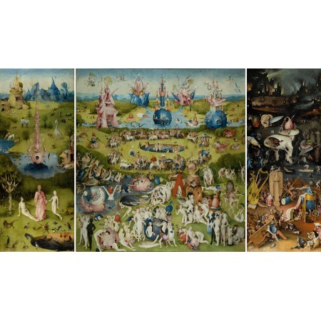 42x24in Poster Hieronymus Bosch - The Garden of Earthly Delights