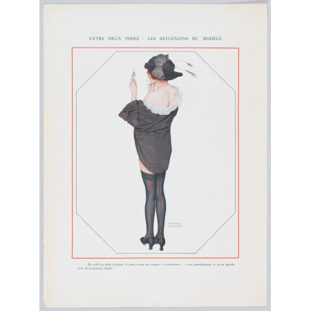 24x32in Poster Raphael Kirchner - De la Brune à la Blonde