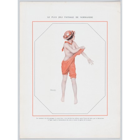 24x32in Poster Raphael Kirchner - De la Brune à la Blonde DP861948