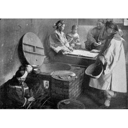 24x17in Poster Chinese Characteristics - A Chinese Kitchen, Showing Method of Preparing Food