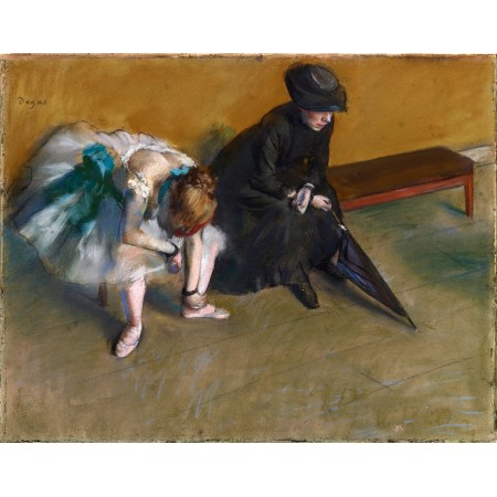 30x24in Poster Edgar Degas - Waiting