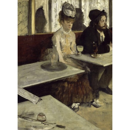 24x32in Poster Edgar Degas - In a Café