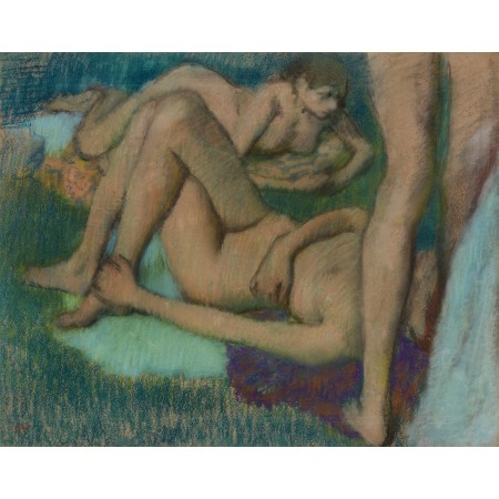 30x24in Poster Edgar Degas - Bathers