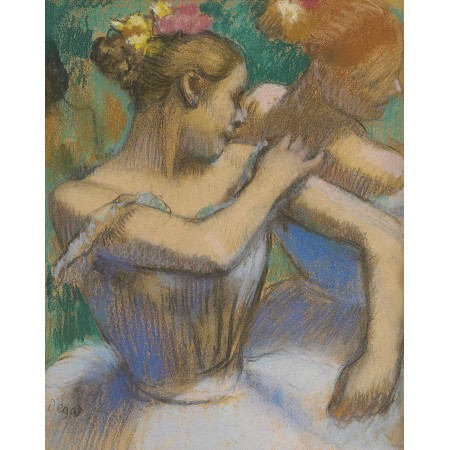 24x30in Poster Edgar Degas - danseuse rajustant ses epaulettes