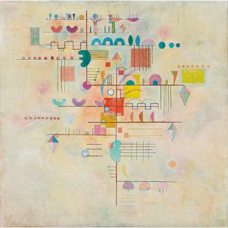 24x24in Poster Wassily Kandinsky - Gentle accent